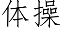 体操 (仿宋矢量字库)