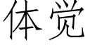 體覺 (仿宋矢量字庫)