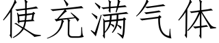 使充满气体 (仿宋矢量字库)