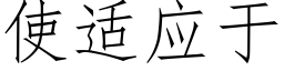 使适应于 (仿宋矢量字库)