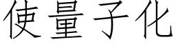 使量子化 (仿宋矢量字庫)