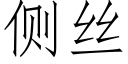 側絲 (仿宋矢量字庫)