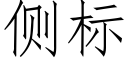 侧标 (仿宋矢量字库)