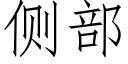 侧部 (仿宋矢量字库)