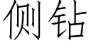 側鑽 (仿宋矢量字庫)