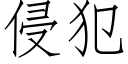 侵犯 (仿宋矢量字庫)