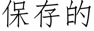 保存的 (仿宋矢量字庫)