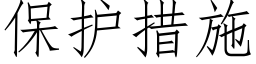 保護措施 (仿宋矢量字庫)