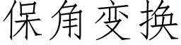 保角变换 (仿宋矢量字库)