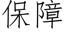 保障 (仿宋矢量字庫)