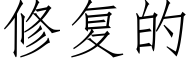 修複的 (仿宋矢量字庫)