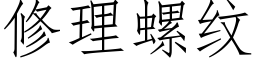 修理螺纹 (仿宋矢量字库)