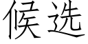 候选 (仿宋矢量字库)