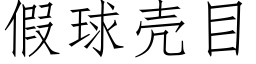 假球壳目 (仿宋矢量字库)