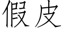 假皮 (仿宋矢量字库)