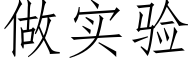 做实验 (仿宋矢量字库)