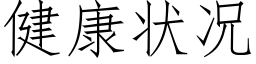 健康状况 (仿宋矢量字库)