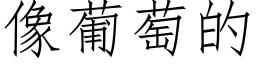 像葡萄的 (仿宋矢量字库)