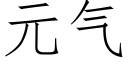 元氣 (仿宋矢量字庫)