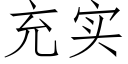 充實 (仿宋矢量字庫)