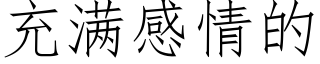 充滿感情的 (仿宋矢量字庫)