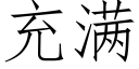 充滿 (仿宋矢量字庫)