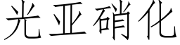 光亞硝化 (仿宋矢量字庫)