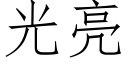 光亮 (仿宋矢量字庫)