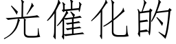 光催化的 (仿宋矢量字庫)