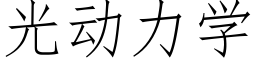 光動力學 (仿宋矢量字庫)