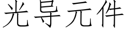 光導元件 (仿宋矢量字庫)