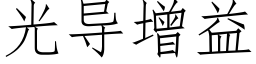 光導增益 (仿宋矢量字庫)