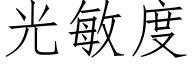 光敏度 (仿宋矢量字庫)