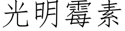 光明黴素 (仿宋矢量字庫)