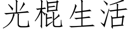 光棍生活 (仿宋矢量字库)