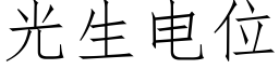 光生電位 (仿宋矢量字庫)