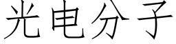 光電分子 (仿宋矢量字庫)