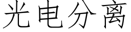 光電分離 (仿宋矢量字庫)