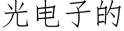 光電子的 (仿宋矢量字庫)