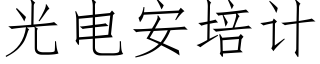 光電安培計 (仿宋矢量字庫)