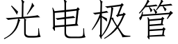 光電極管 (仿宋矢量字庫)