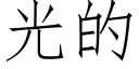 光的 (仿宋矢量字庫)