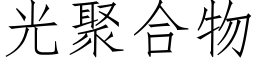 光聚合物 (仿宋矢量字库)