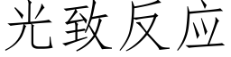 光致反应 (仿宋矢量字库)