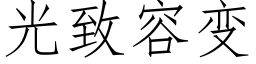 光緻容變 (仿宋矢量字庫)