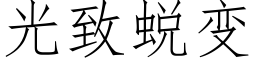 光緻蛻變 (仿宋矢量字庫)