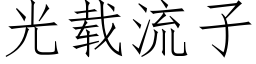 光载流子 (仿宋矢量字库)