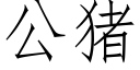 公豬 (仿宋矢量字庫)