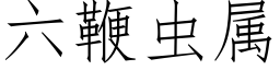 六鞭虫属 (仿宋矢量字库)