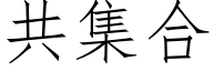 共集合 (仿宋矢量字库)